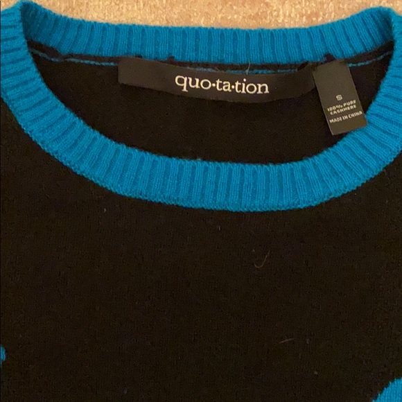 quotation 100% cashmere sweater “love” - Picture 2 of 3